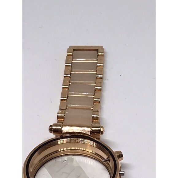 Authentic Fossil Watch Bracelet Parts Links Case Band 18mm Rose Gold/Pink A652 - Picture 7 of 9